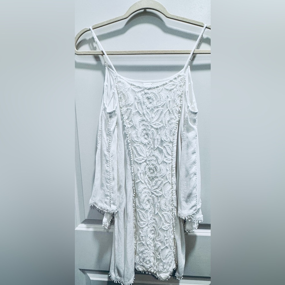L*Space Textured Cream Fabric dress